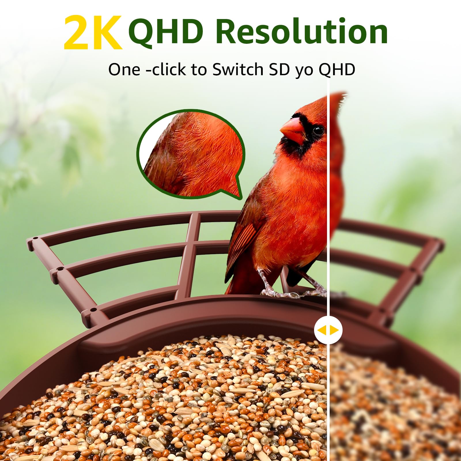 PeckCam solar panel and battery image highlights continuous power for uninterrupted birdwatching.