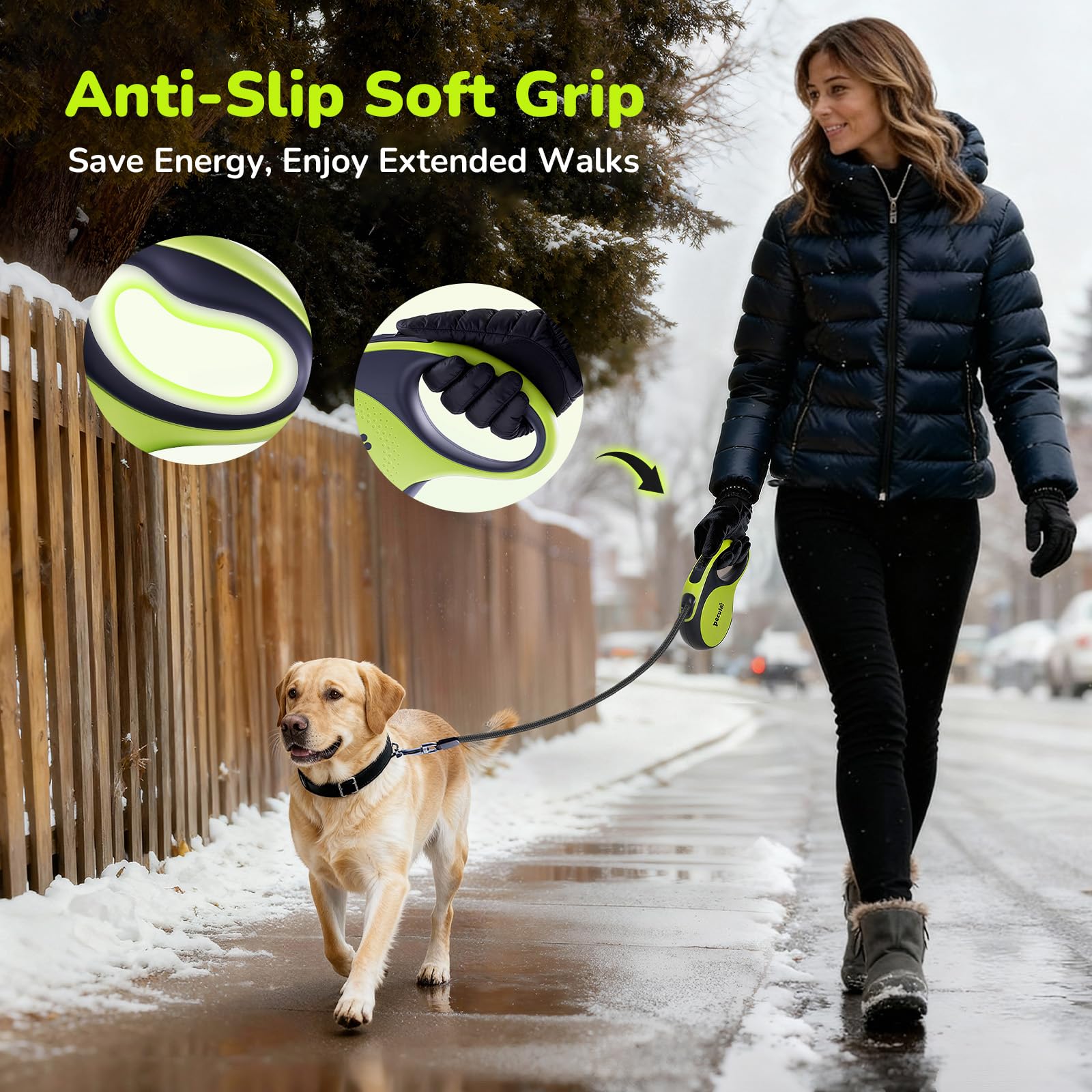Pecute detachable poop bag dispenser adds convenience on outings.