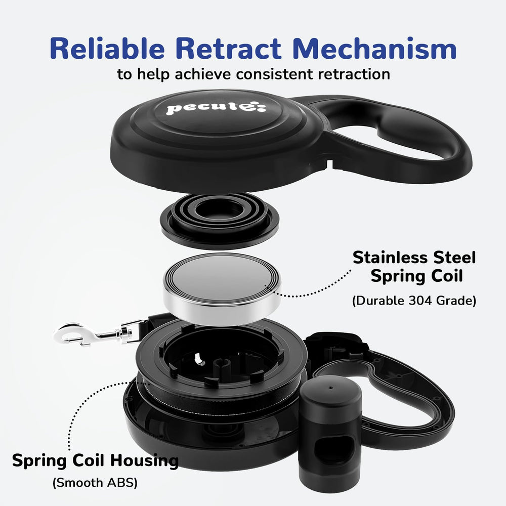 Pecute 360-degree anti-tangle design prevents knots during walks