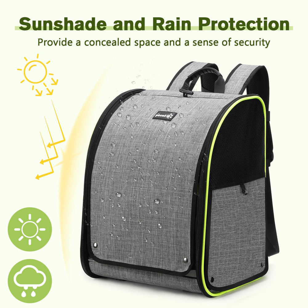 Pecute Bird Carrier Backpack breathable mesh panels promote airflow and comfort.
