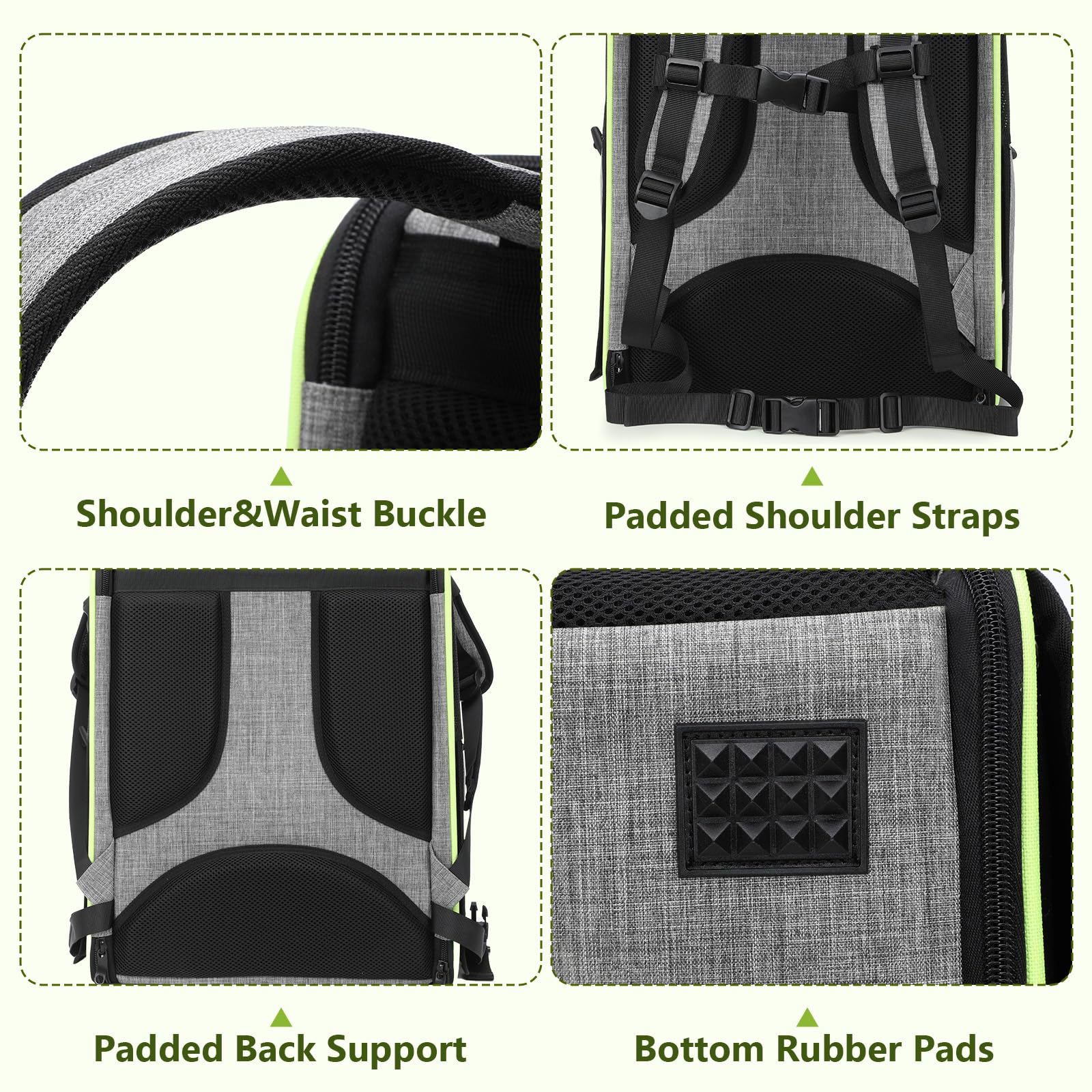 Pecute Bird Carrier Backpack lightweight design for effortless travel and storage.