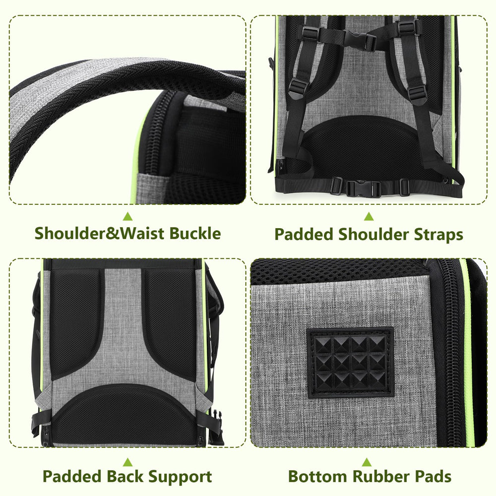 Pecute Bird Carrier Backpack lightweight design for effortless travel and storage.