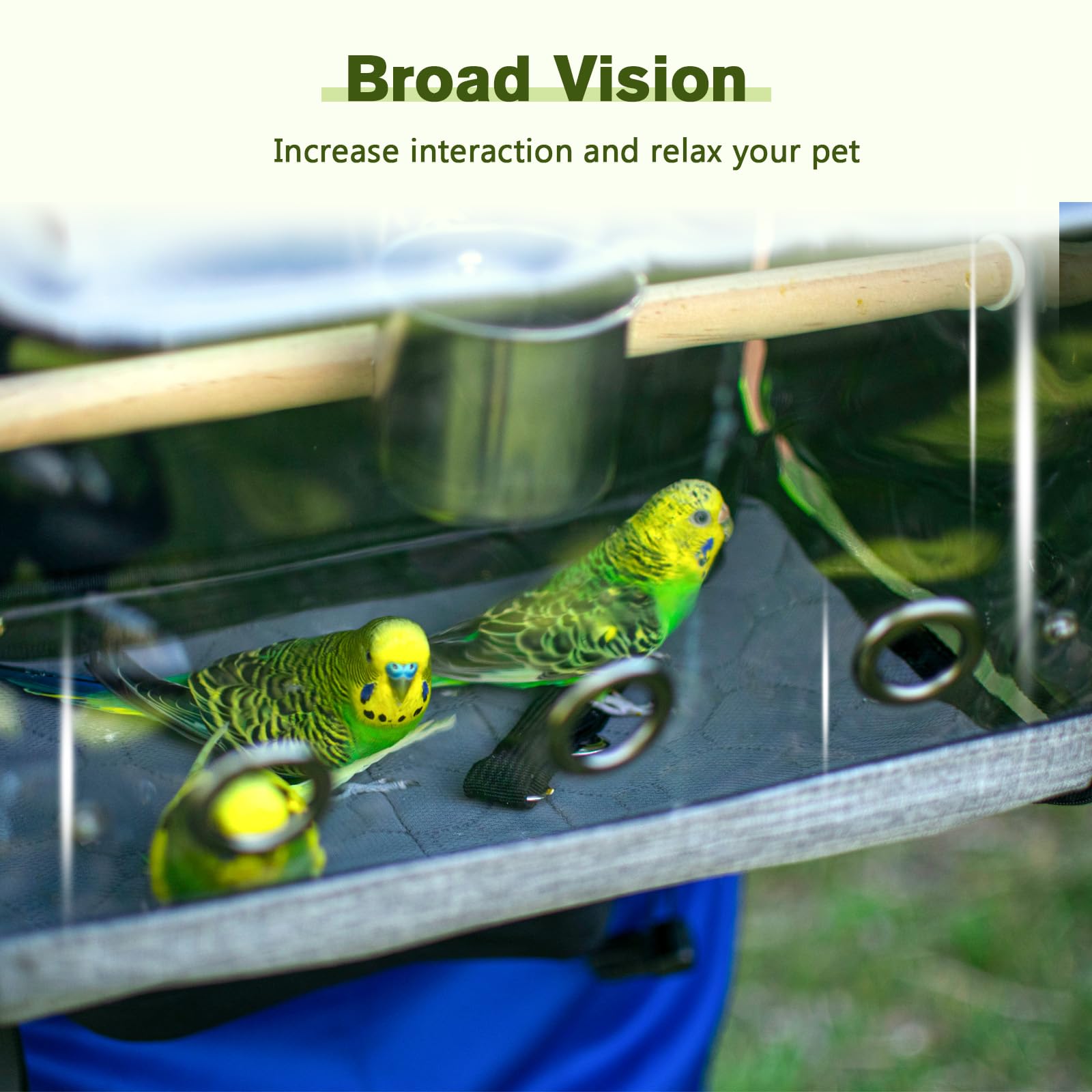 Pecute Bird Carrier Backpack with top entrance for quick access during travel.