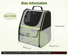 Pecute Cat Backpack side view emphasizes ergonomic straps easing carrier load.