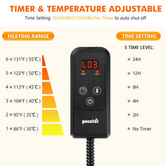 Pecute cat heating pad control panel with simple, precise controls