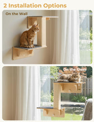 Pecute cat shelves sisal post with durable scratching surface for playful sessions
