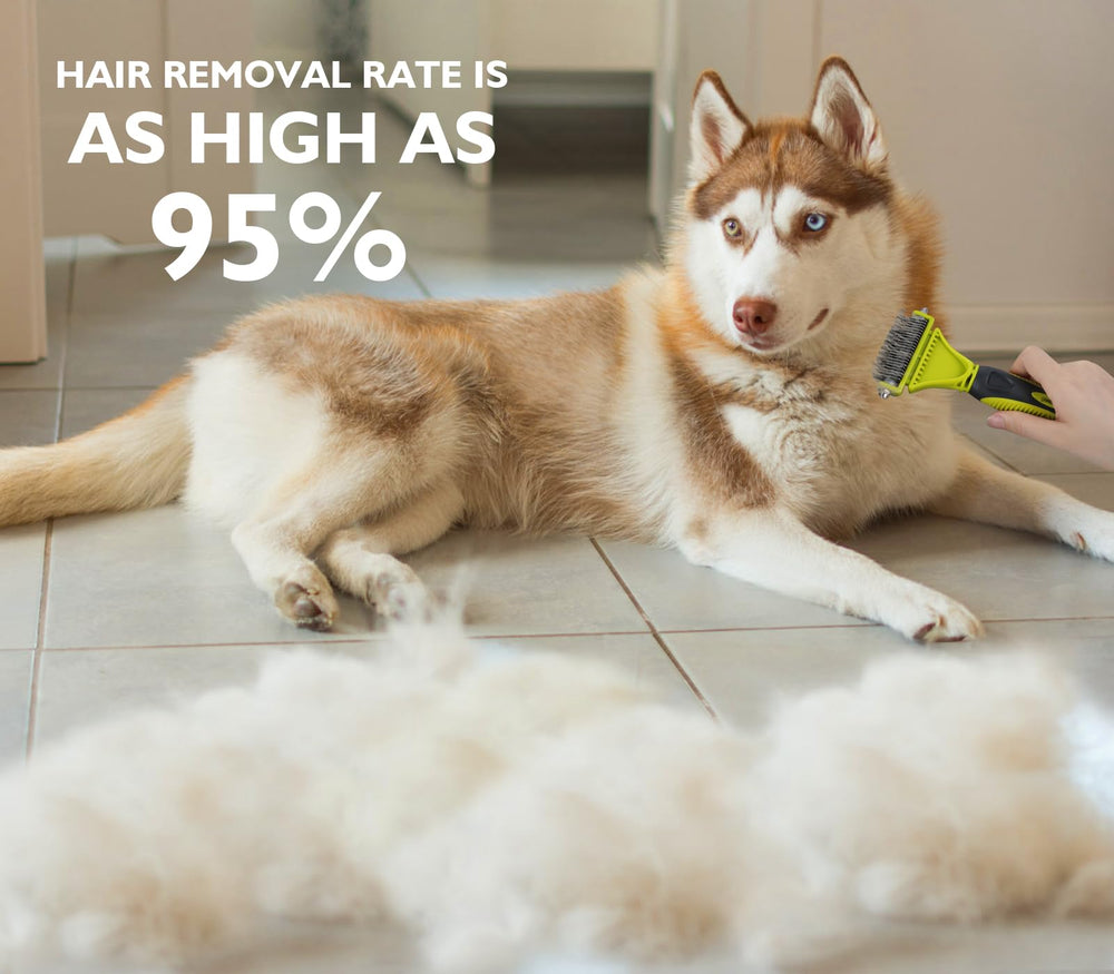 Pecute 12-teeth side targets mats for quick detangling on dogs and cats.