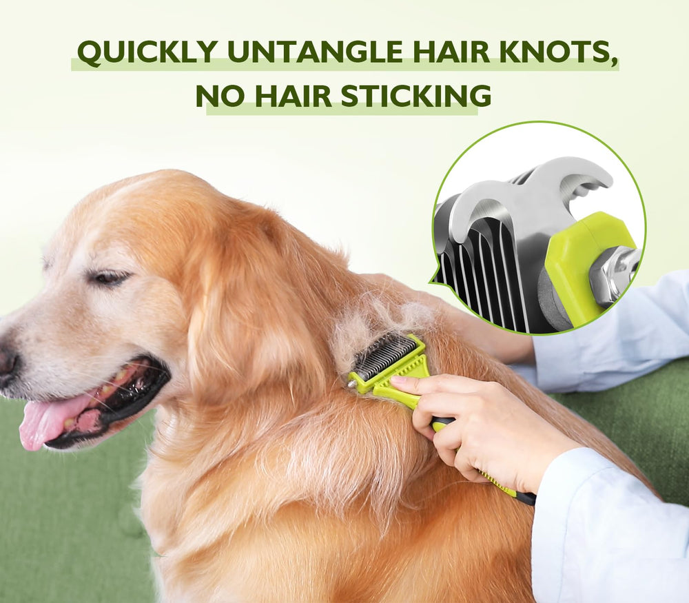 Pecute ergonomic-nonslip-handle provides comfortable grip during grooming.