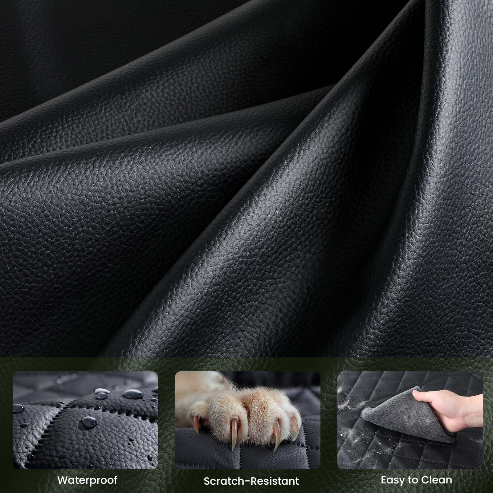 Pecute dog car seat cover foldable design for convenient storage.