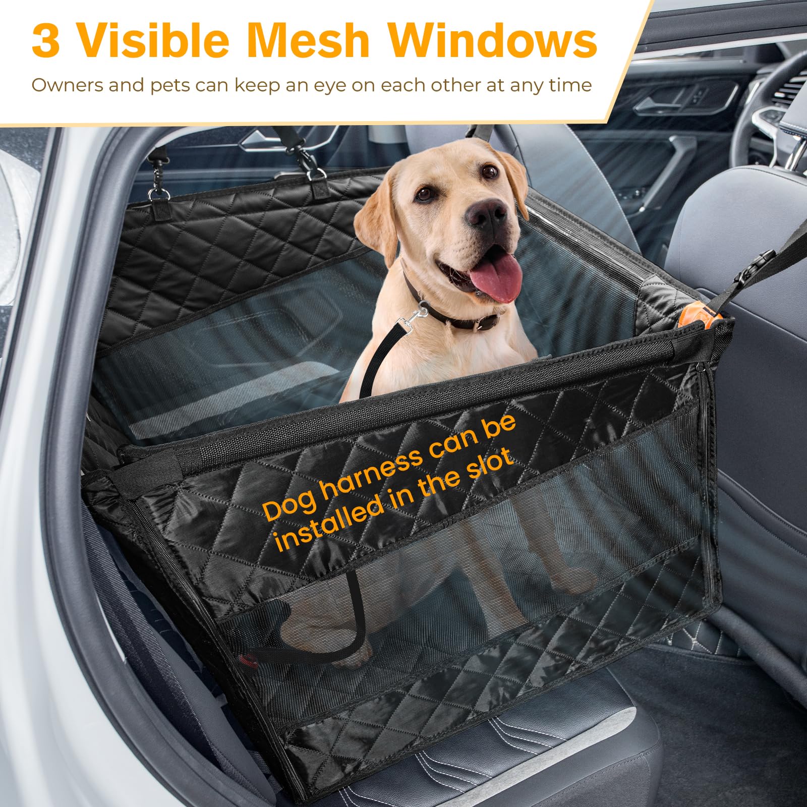 Pecute dog car seat easy installation for quick setup.