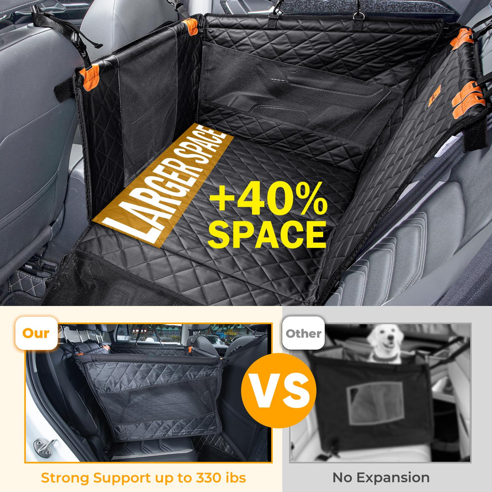 Pecute dog car seat with sofa leather fabric is scratch-resistant and easy to clean.