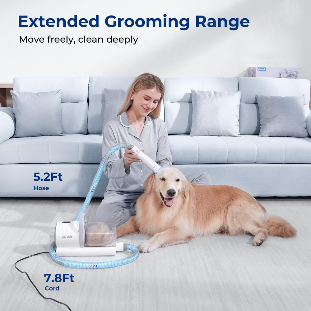 Pecute dog grooming vacuum storage pocket keeps accessories organized between sessions