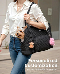 Pecute dog purse carrier front pocket for snacks and essentials
