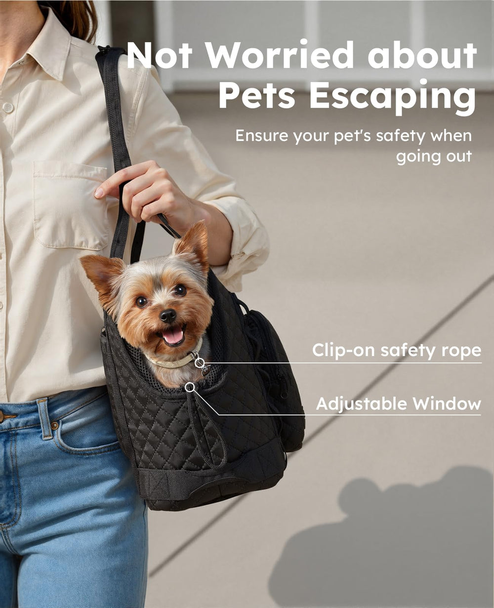 Pecute dog purse carrier safety cord for secure transport