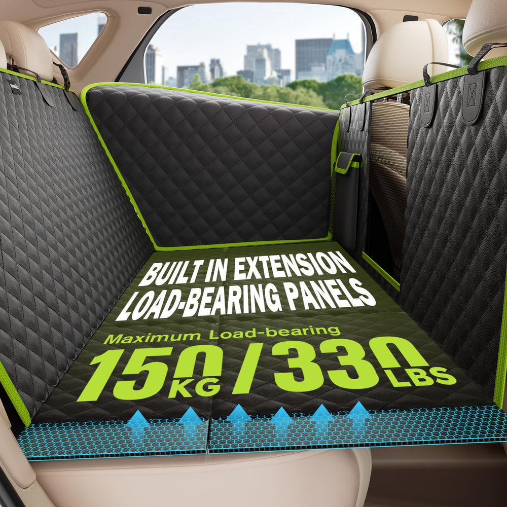 Pecute dog seat cover honeycomb bottom provides strong support.