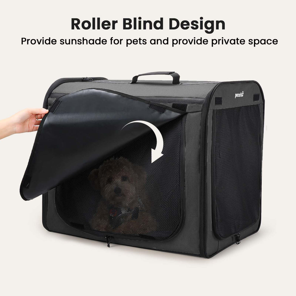 Pecute lockable zippers and safety belts enhance secure travel.