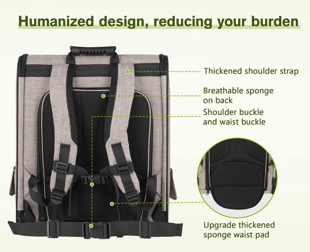 Pecute inner cushion and board provide flat, comfortable resting area
