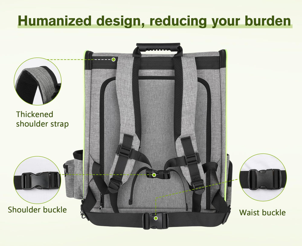 Pecute removable cushion ensures comfortable rest during travels.