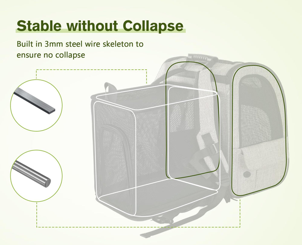 Pecute ventilation mesh highlights four-sided airflow for comfort