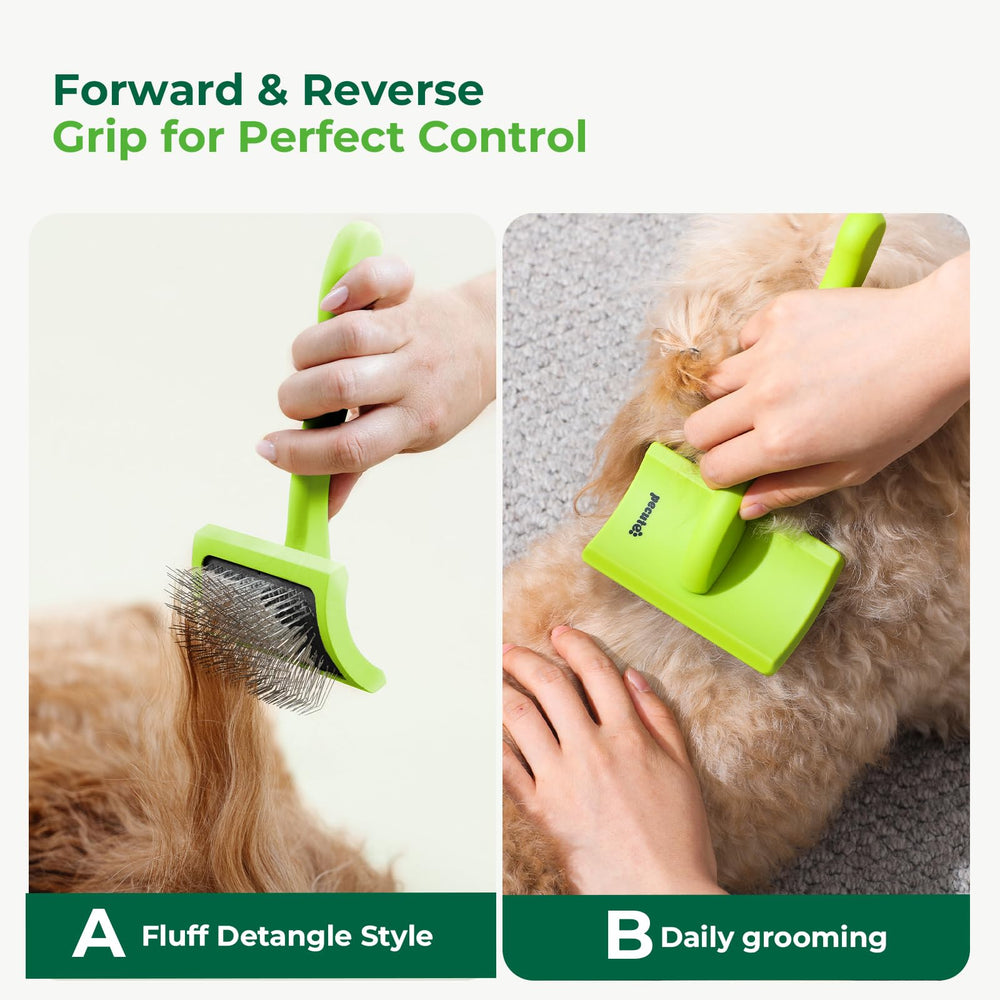 Pecute Pet Comb easy-clean design simplifies post-brush cleanup