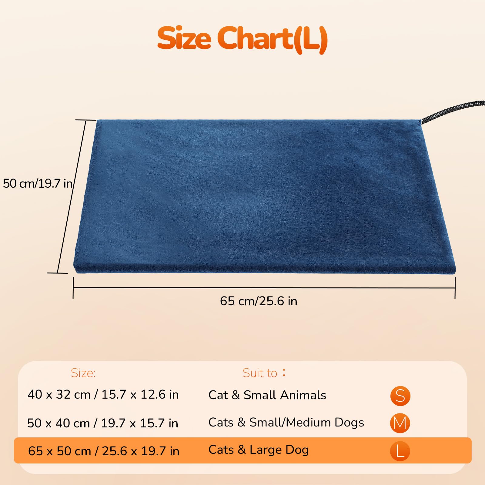 Pecute heating pad for indoor-use keeps pets warm in living rooms and dens