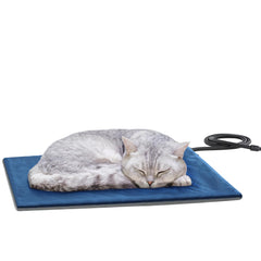Pecute pet heating pad with plush velvet cover delivers cozy warmth for pets.