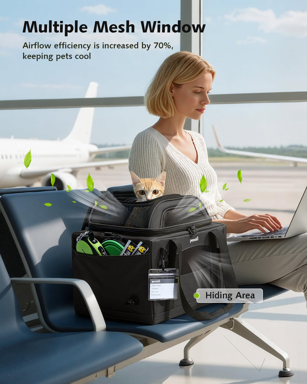 Pecute reusable leakproof pee pad protects hands and surfaces from accidents
