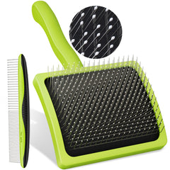 Pecute slicker brush air cushion eases detangling for dogs and cats
