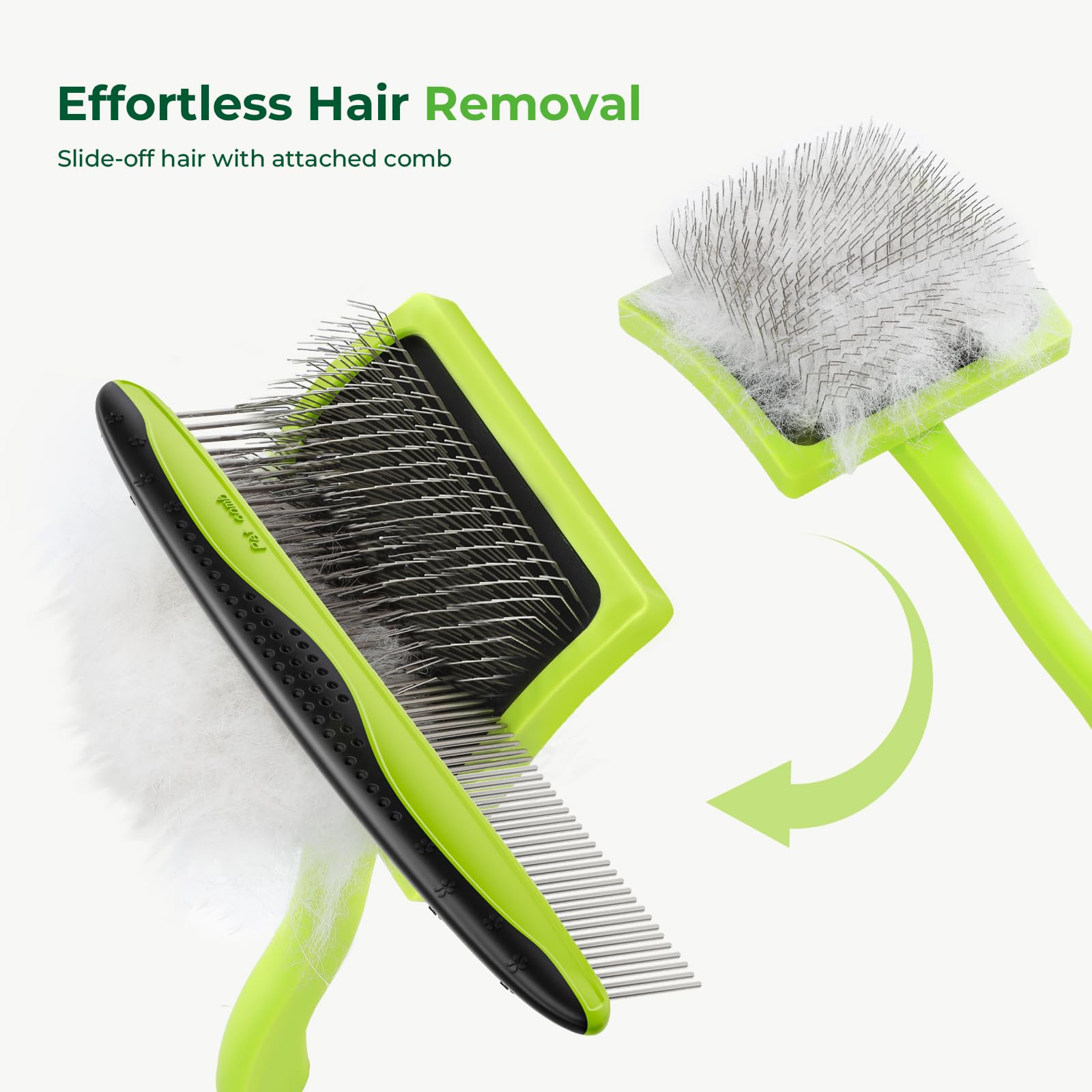 Pecute Hair-release feature helps quick cleanup after grooming sessions