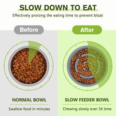 Pecute stainless steel water bowl provides durable, food grade hydration on the go.