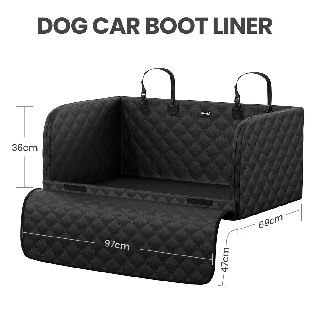 Pecute SUV Cargo Liner bumper protector guards against scratches during pet loading