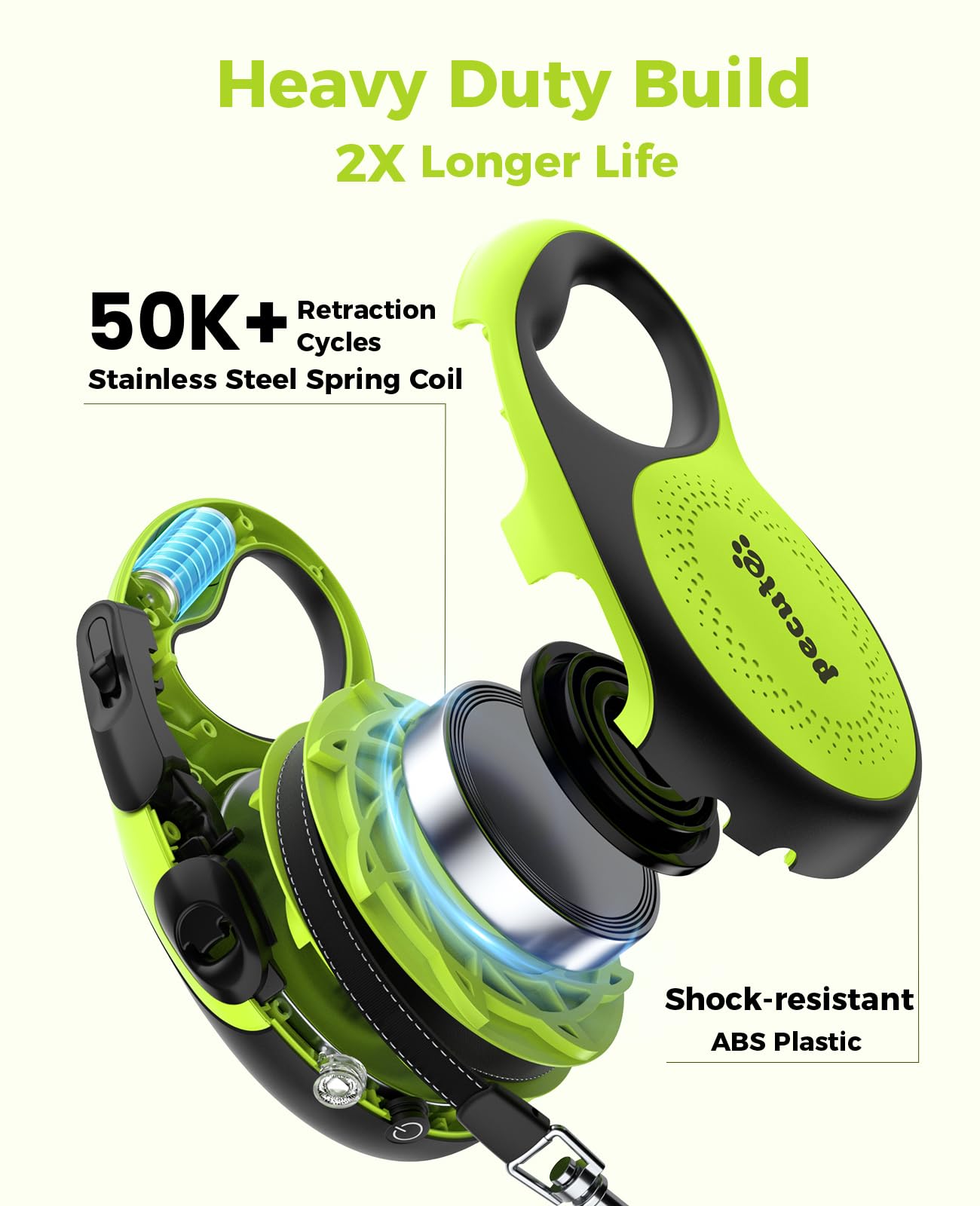 Pecute two sizes: M for up to 66 lbs and L for up to 110 lbs