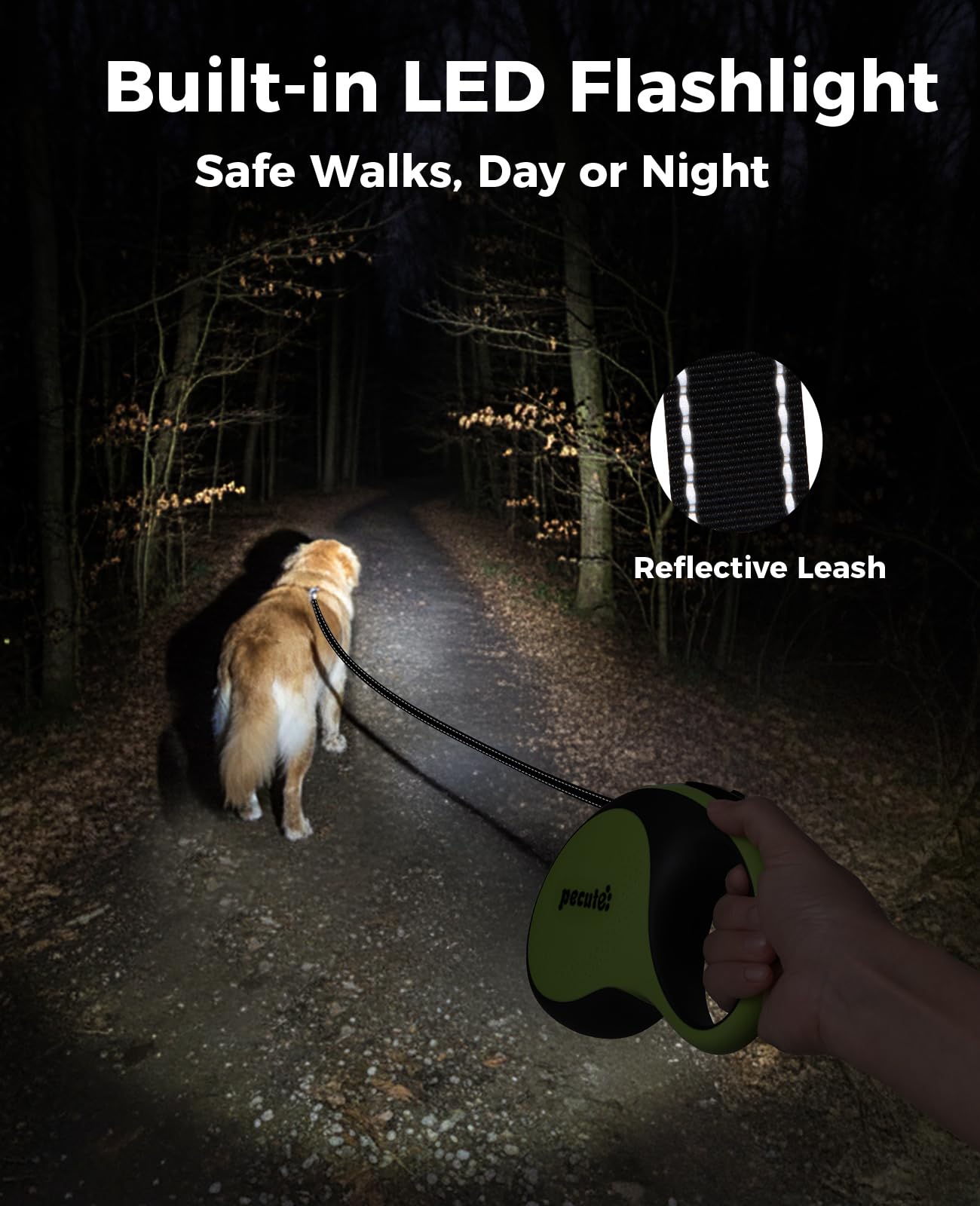 Pecute zinc alloy buckle attached to the leash for durability
