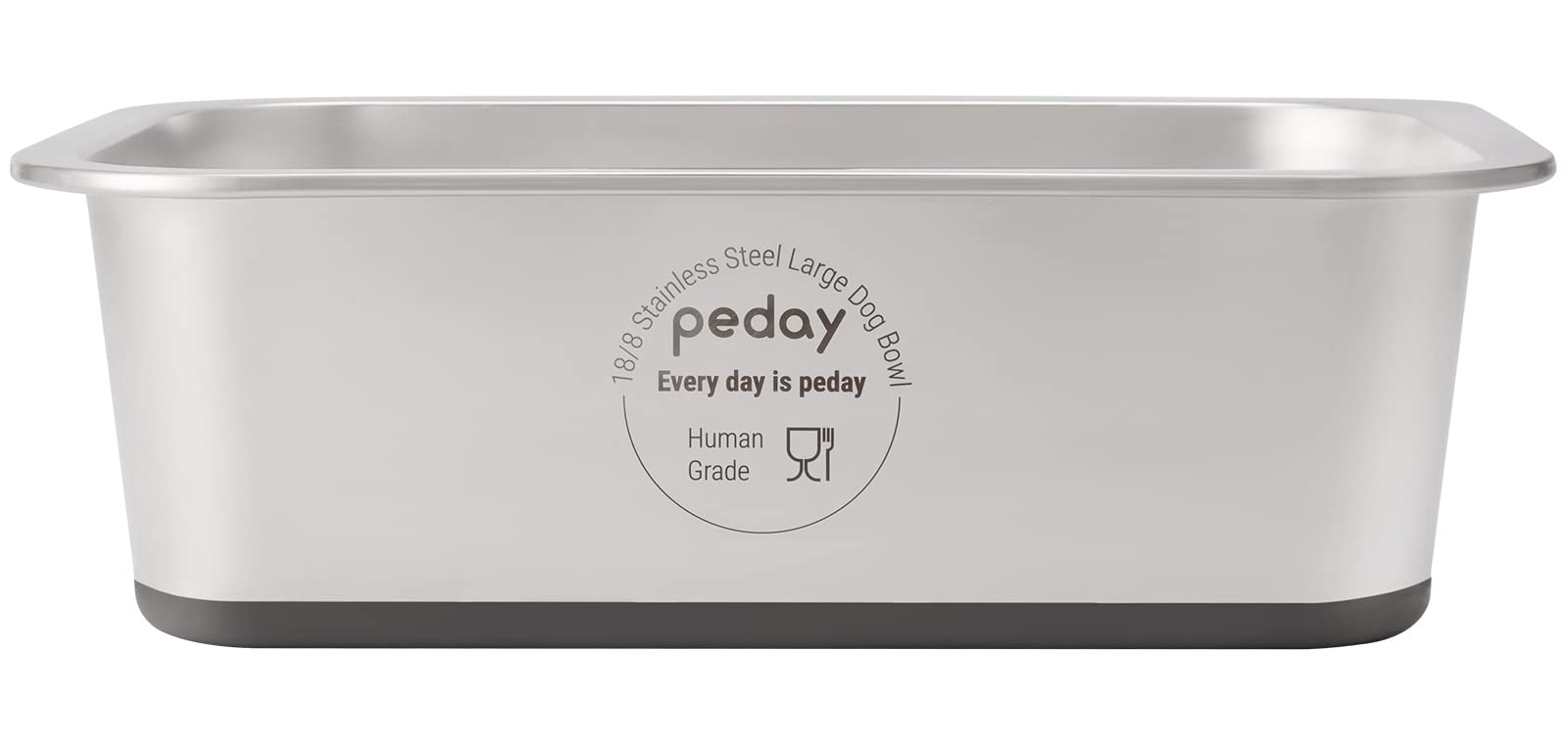 PEDAY large dog water bowl with 1.2-gallon capacity for big dogs.