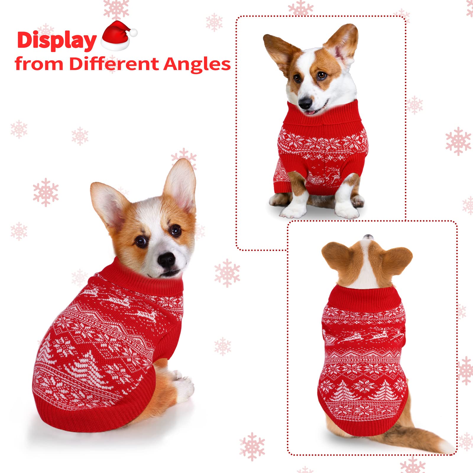 Pedgot green Christmas tree patterned sweater adds festive charm outdoors