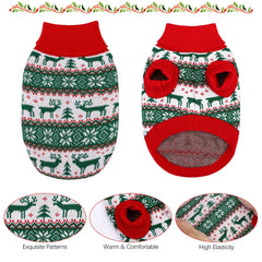 Pedgot green reindeer patterned sweater ideal for holiday gatherings