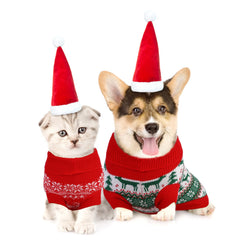 Pedgot red snowflake patterned sweater provides cozy warmth outdoors