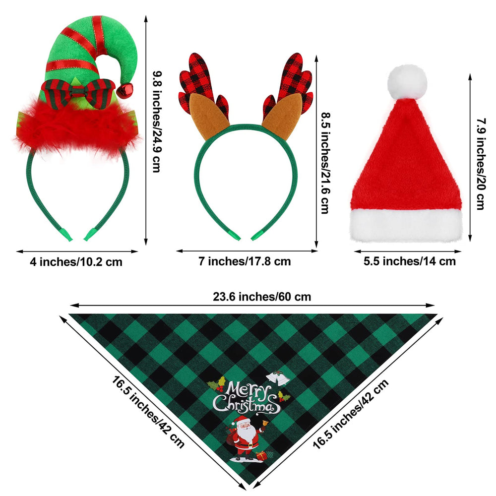 Pedgot reindeer antlers headband creates adorable seasonal flair for pets' pictures.