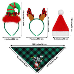 Pedgot reindeer antlers headband creates adorable seasonal flair for pets' pictures.
