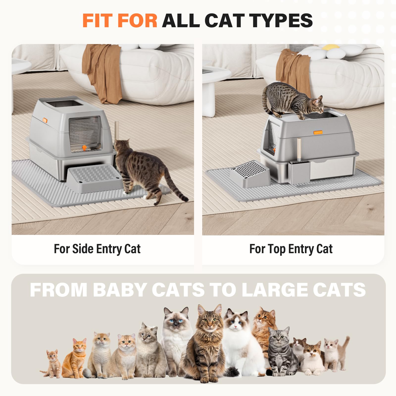 PEDIBAT large capacity 37 liters supports longer intervals between changes.