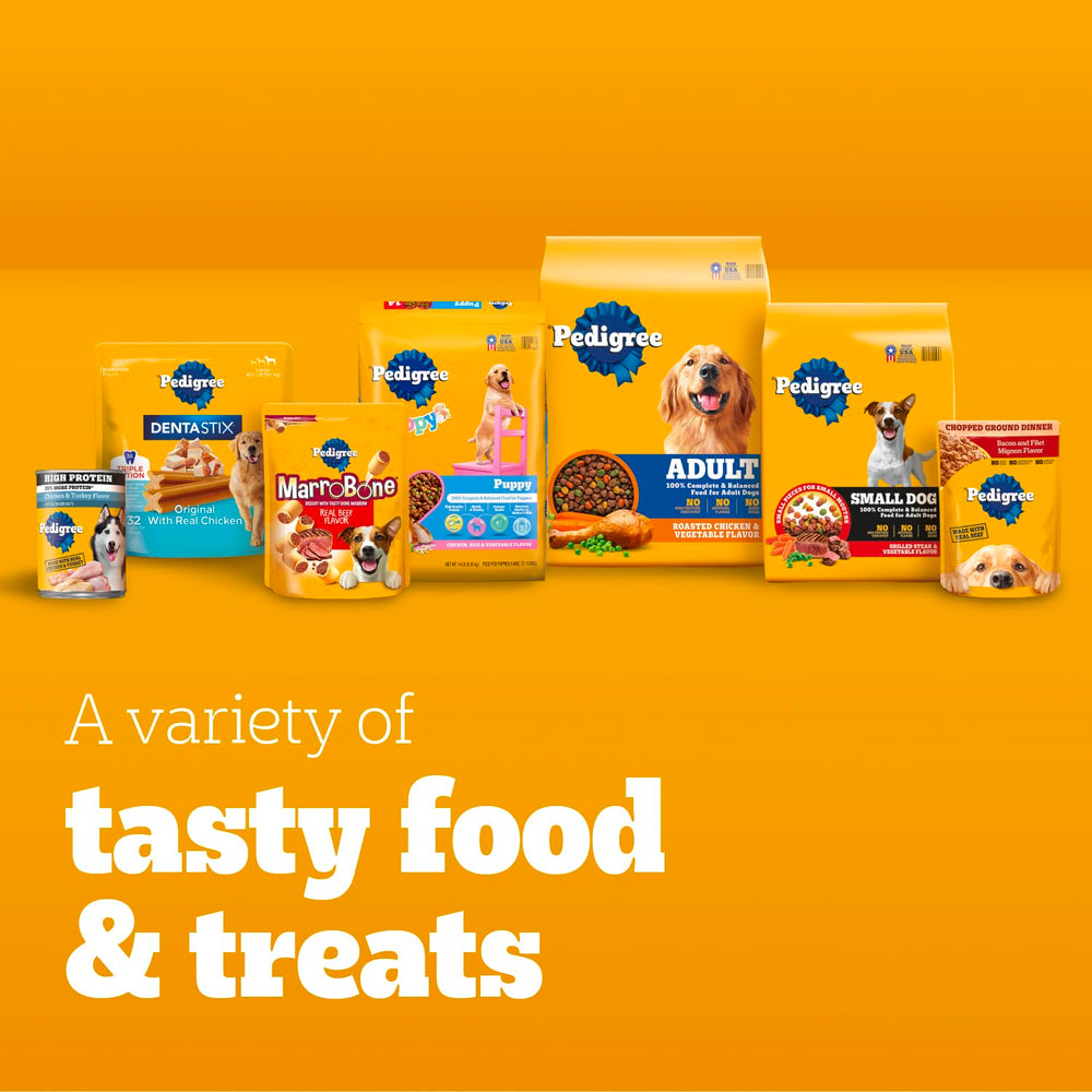Pedigree Chopped Ground Dinner ingredients label notes vitamins and minerals.