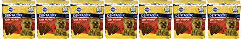 Pedigree Dentastix beef flavor chew helps dogs with daily dental care and fresh breath.