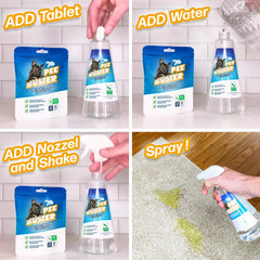 Pee Buster on carpet delivering deep cleaning and refreshed feel.