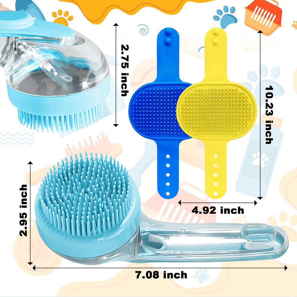 Peehss dog bath brush packaging and kit contents