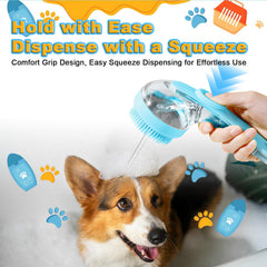 Peehss bath brush with adjustable ring handle for easy control