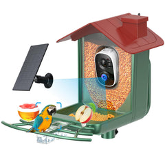 PEEIPM Smart Bird Feeder Camera outdoor 2K video reveals visiting birds for close observation.