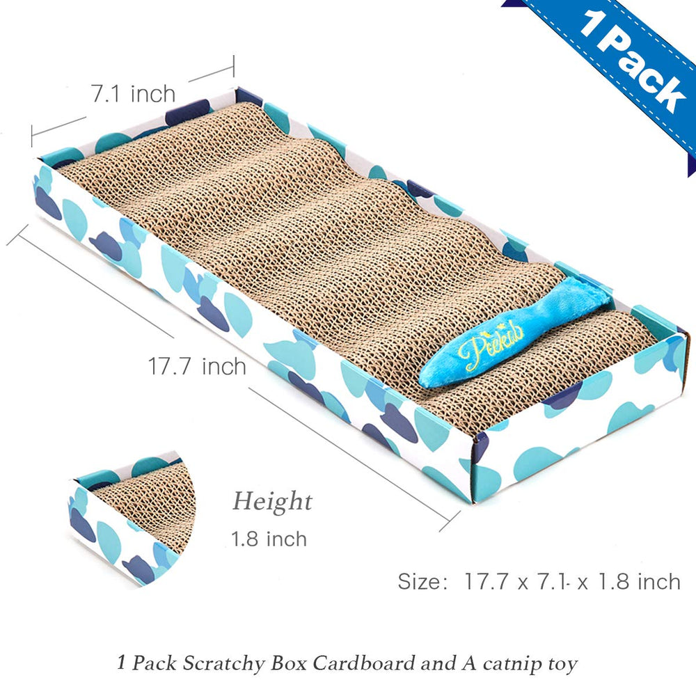 PEEKAB cat scratcher cardboard premium recycled cardboard supports eco-friendly use.