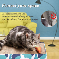 PEEKAB Cat Scratcher Lounge Bed shows how it doubles as a cozy resting spot.