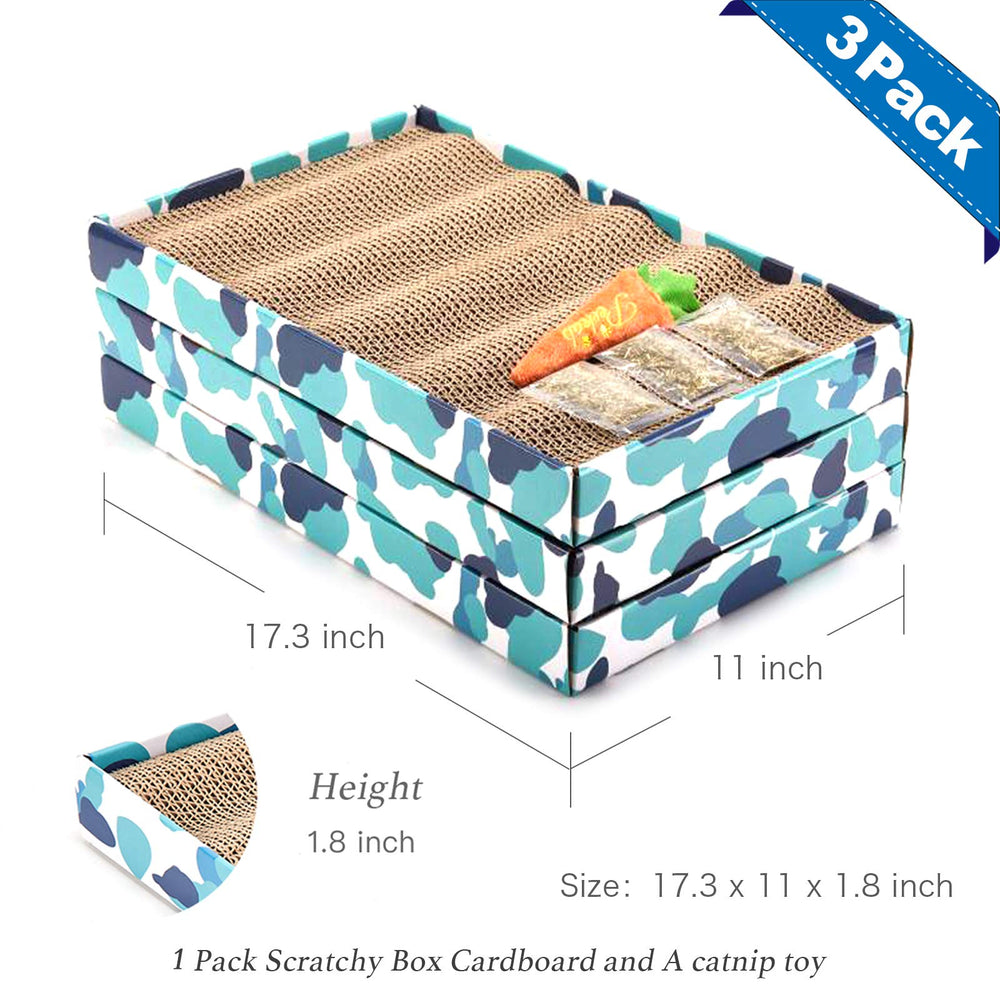 PEEKAB Cat Scratcher Outdoor Box Camouflage design blends with decor while protecting furniture.