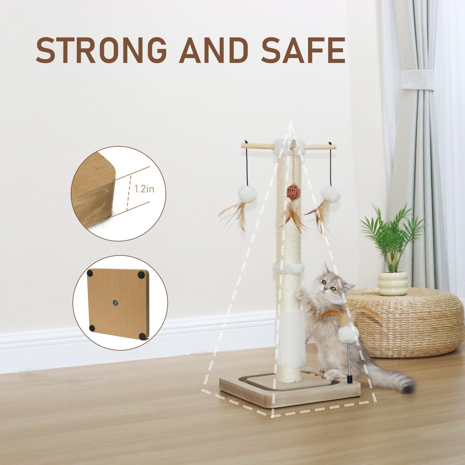 PEEKAB cat self-massage brush feature invites grooming during play